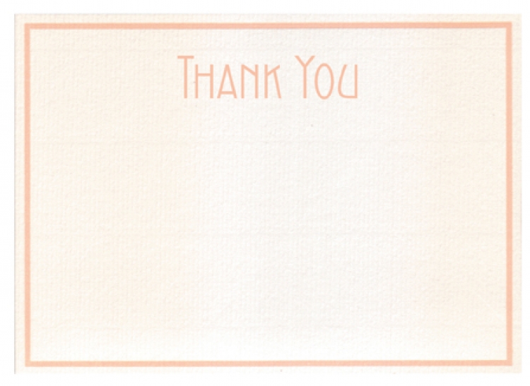 326605L G. Lalo Bordered "Thank You" - Rose