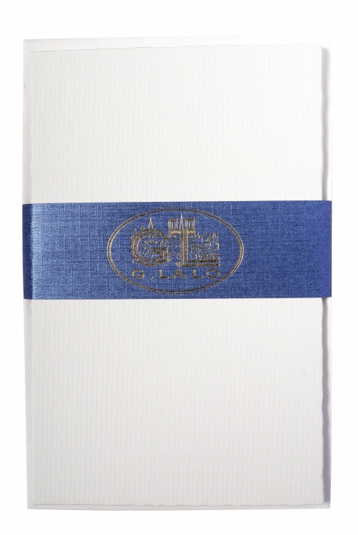 253/00 G. Lalo "Vergé de France" 10 Blank Cards/envelopes - White