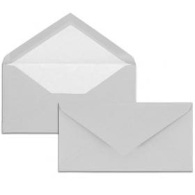 22708L G. Lalo "Vergé de France" 25 envelopes matching 127/ - Graphite Grey