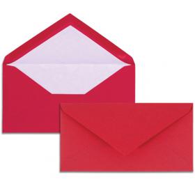 22711L G. Lalo "Vergé de France" 25 envelopes matching 127/ - Red