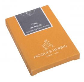 11008JT Herbin "Essential" Ink Cartridges - Gris de Houle