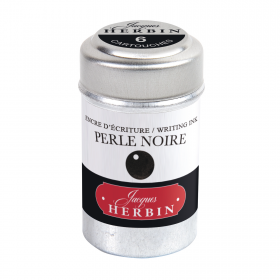 20109T_Fountain Pen Ink Cartridges - Perle Noire (Black Pearl) 