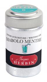 20133T Herbin Fountain Pen Ink - Diabolo Menthe