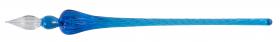 H214/13 Round Glass Pen - Blue