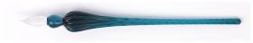 H214/37 Round Glass Pen - Turquoise