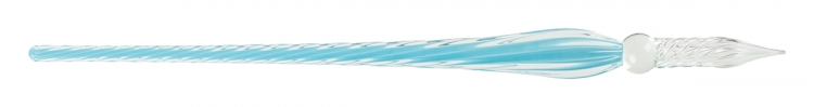 21812T Bleu Azur Twisted Glass Pen