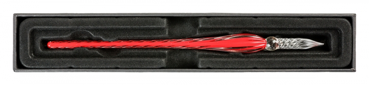 21822T Rouge Caroubier Twisted Glass Pen 2