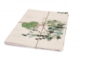 115501 Clairefontaine Hedera Helix Staplebound Notebooks - Sewn on Spine - Set of 3 (Ambiance)