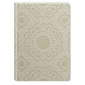 83859  Clairefontaine Zellige Lined Notebook A6 - Leatherette Cover - Beige