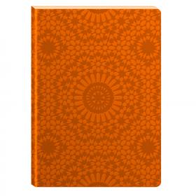 83859 Clairefontaine Zellige Lined Notebook A6 - Leatherette Cover - Tangerine