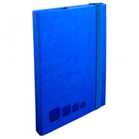 59665 Exacompta Portable Case File Folder - Dark Blue (side)