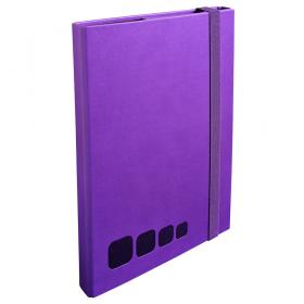 59667 Exacompta Portable Case File Folder - Violet (side)