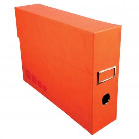 59961 Exacompta Offissimo Library Desk Top File Box - Orange