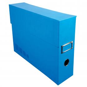 59964 Exacompta Offissimo Library Flat File Box - Turquoise