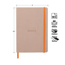 117373C_117439C_Rhodiarama Softcover Notebooks Rose Smoke_Measurements