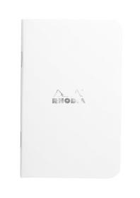 119151 Rhodia Slim Staplebound Notebook - White