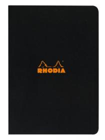 119169 Rhodia Slim Staplebound Notebook - Black