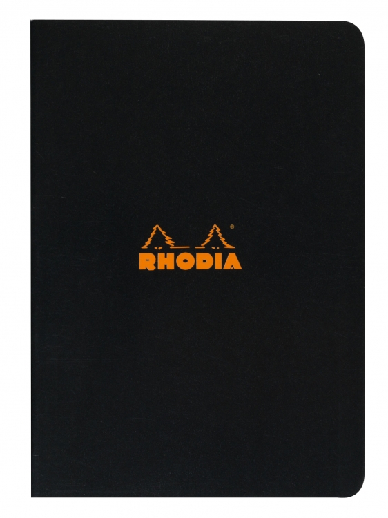 119169C Rhodia Slim Staplebound Notebook - Black