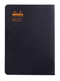 119186 Rhodia Slim Staplebound Notebook - Black