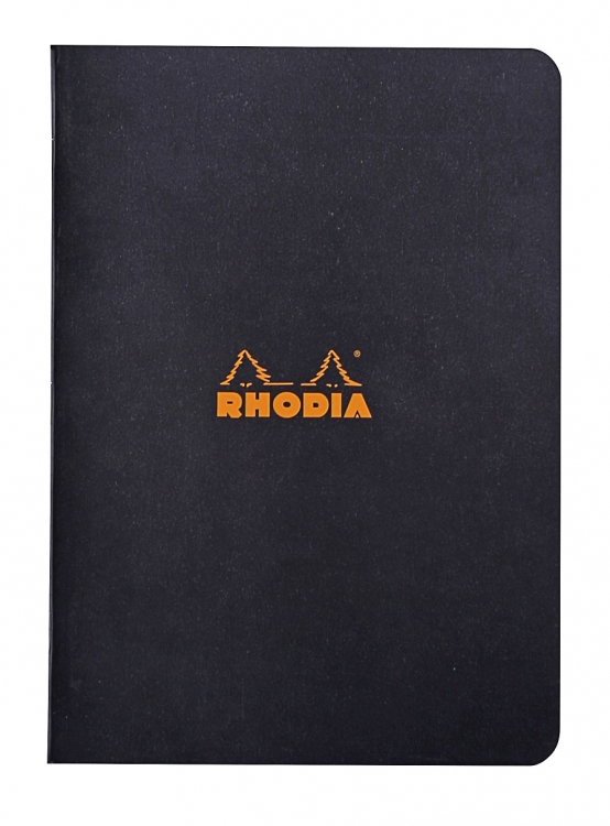 119189C Rhodia Slim Staplebound Notebook - Black