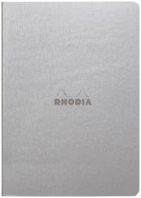 1164/51 Rhodia Rhodiarama Sewn Spine Notebook - Silver