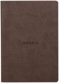1164/53 Rhodia Rhodiarama Sewn Spine Notebook - Chocolate