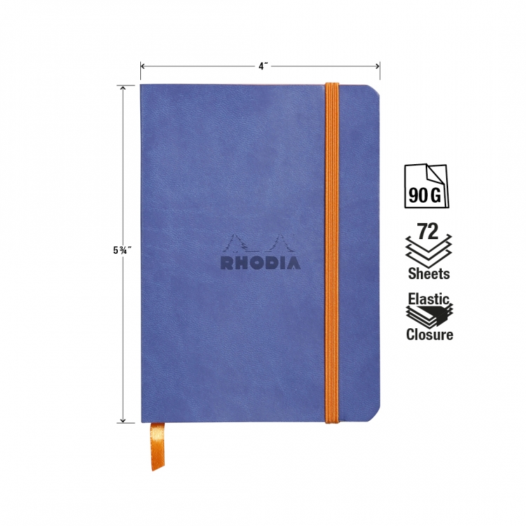 117308C, 117358C Rhodiarama Softcover Notebooks - Measurements