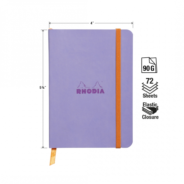 117309C, 117359C Rhodiarama Softcover Notebooks - Measurements