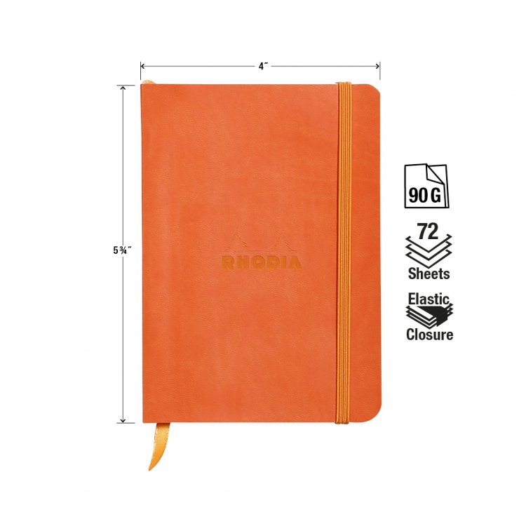 117314C, 117364C Rhodiarama Softcover Notebooks - Measurements