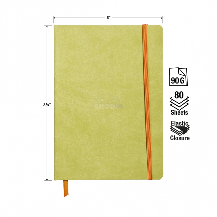 117406C, 117456C Rhodiarama Softcover Notebooks - Measurements
