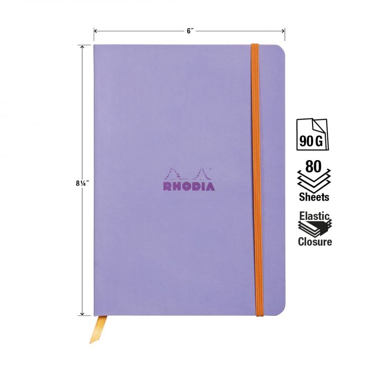 117409C, 117459C Rhodiarama Softcover Notebooks - Measurements