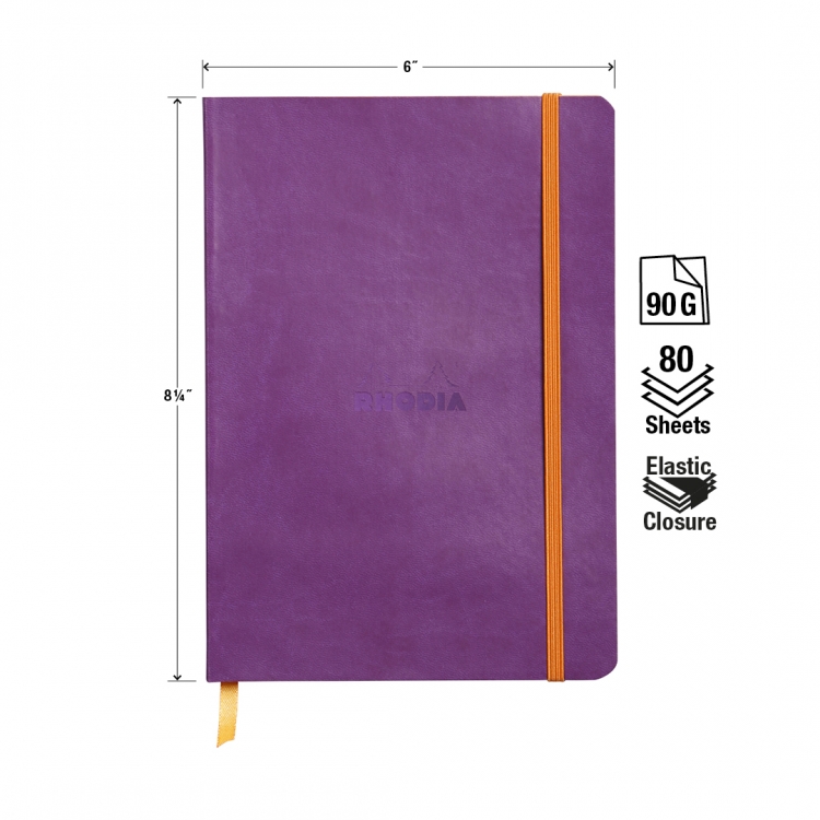 117410C, 117460C Rhodiarama Softcover Notebooks - Measurements