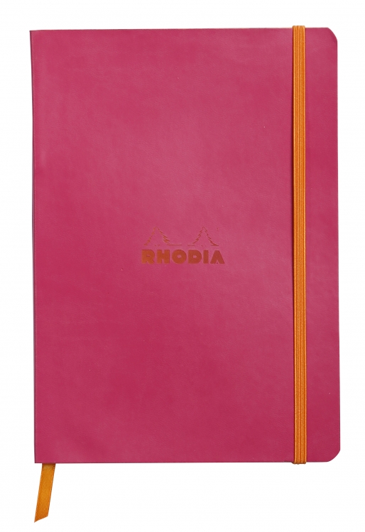 117412C, 117462C Rhodiarama Softcover Notebooks - Rasberry