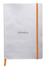 117401C, 117451C Rhodiarama Softcover Notebooks - Silver