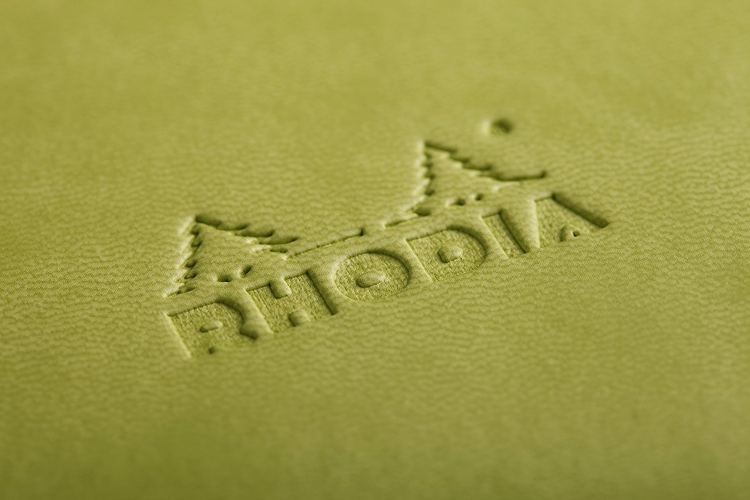 Rhodia Rhodiarama Hardcover Notebooks - Anise Detail