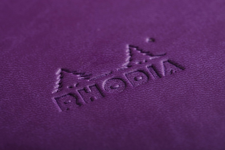 Rhodia Rhodiarama Hardcover Notebooks - Purple Detail
