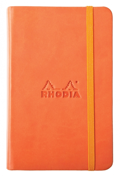 118634C, 118654C Rhodiarama Hardcover Notebooks - Tangerine