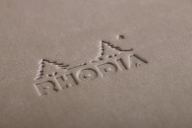 Rhodia Rhodiarama Hardcover Notebooks - Taupe Detail