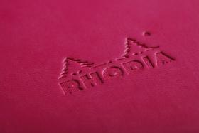 Rhodia Rhodiarama Hardcover Notebooks - Raspberry Detail