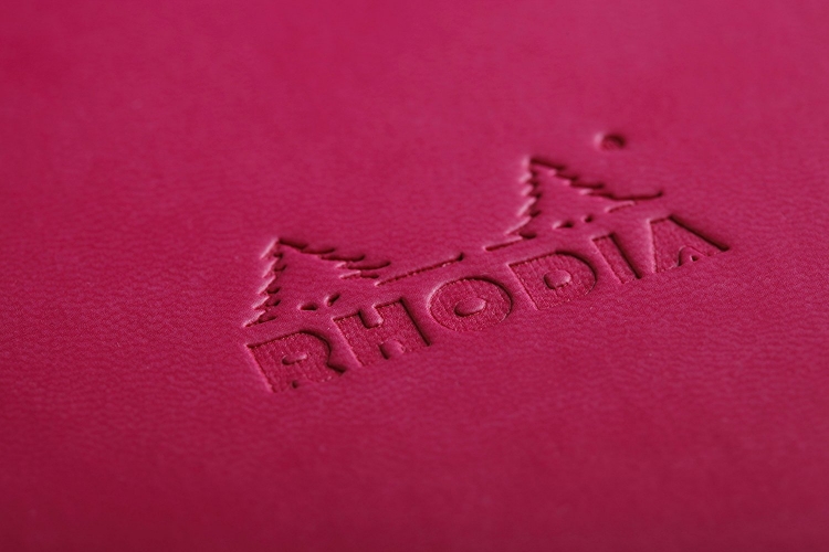 Rhodia Rhodiarama Hardcover Notebooks - Raspberry Detail