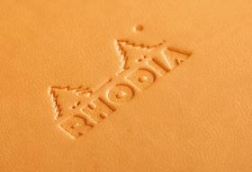 Rhodia Rhodiarama Hardcover Notebooks - Orange Detail