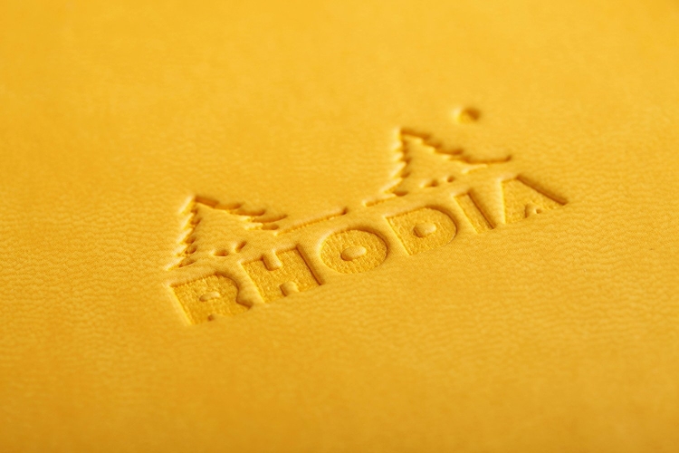 Rhodia Rhodiarama Hardcover Notebooks - Yellow Detail