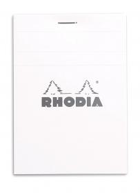 12201C Rhodia Staplebound Notepad - White