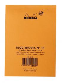 13200C Rhodia Staplebound Notepad - Orange