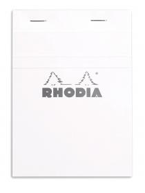 13201C Rhodia Staplebound Notepad - White