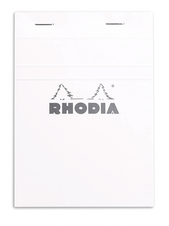 13201C Rhodia Staplebound Notepad - White