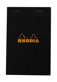 142009C Rhodia Staplebound Notepad - Black