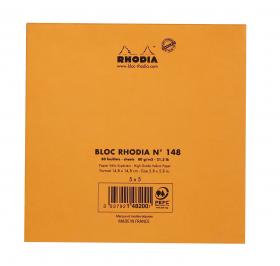 148200C Rhodia Staplebound Notepad - Orange