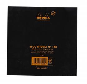 148209C Rhodia Staplebound Notepad - Black