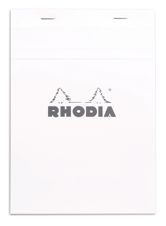 16201C Rhodia Staplebound Notepad - White